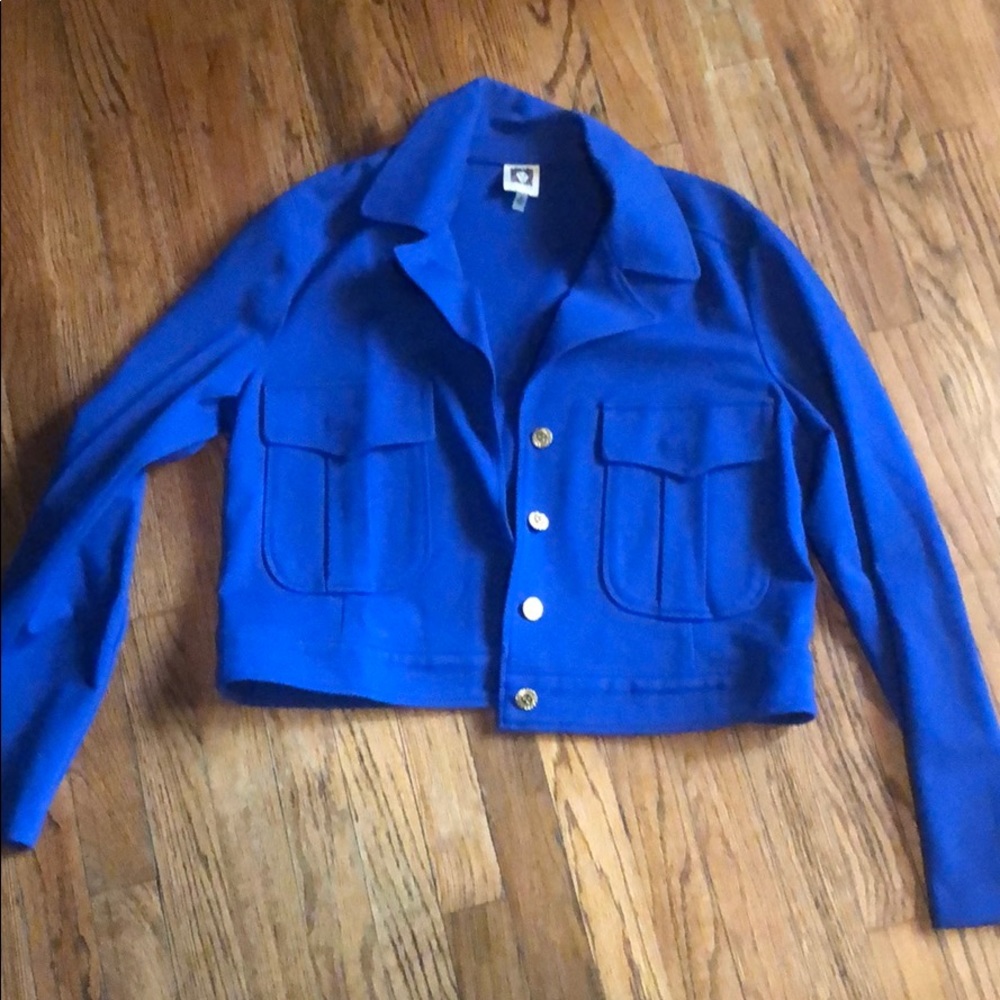 Royal blue nice size Med . Jacket